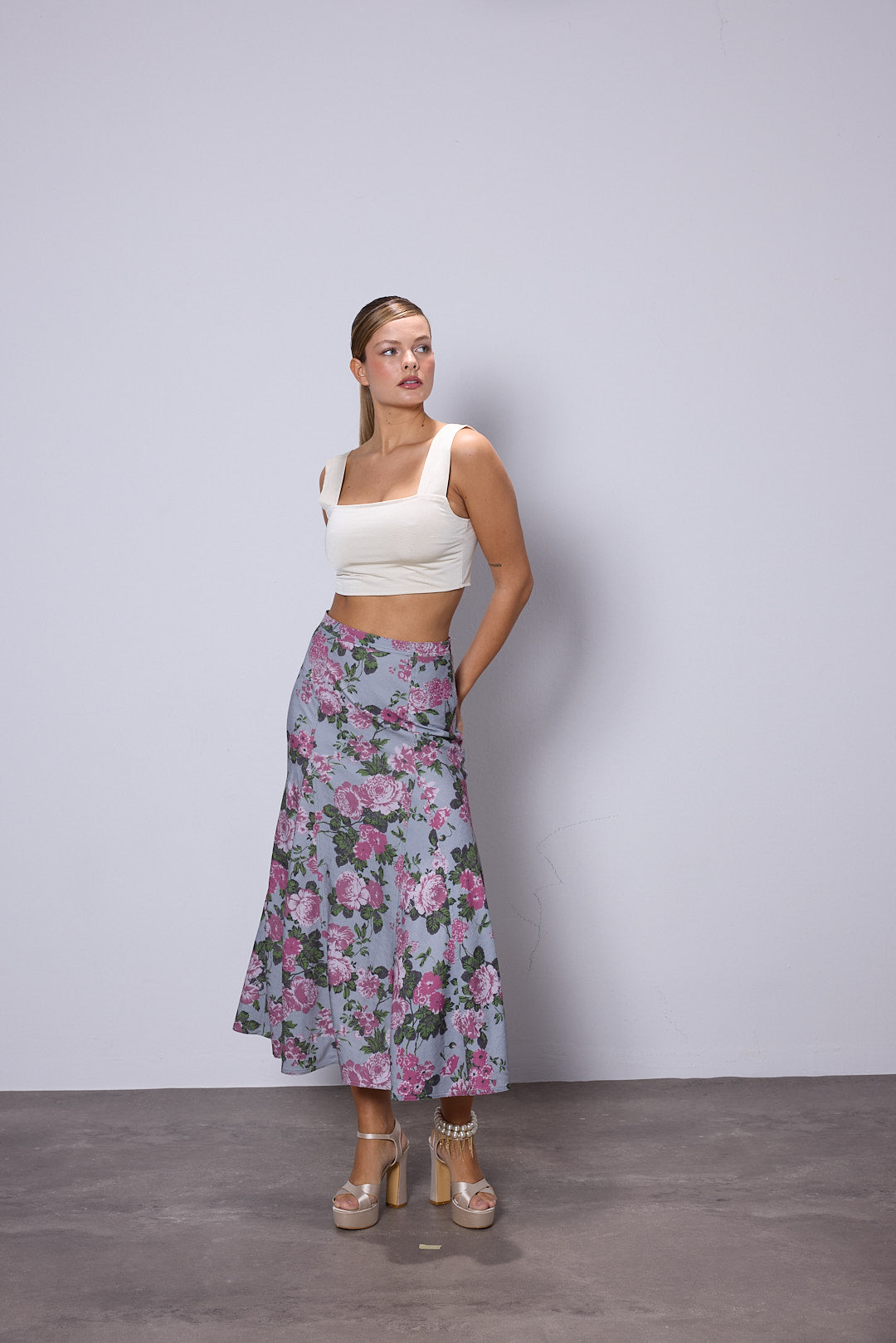 Ariel Floral Pattern Skirt