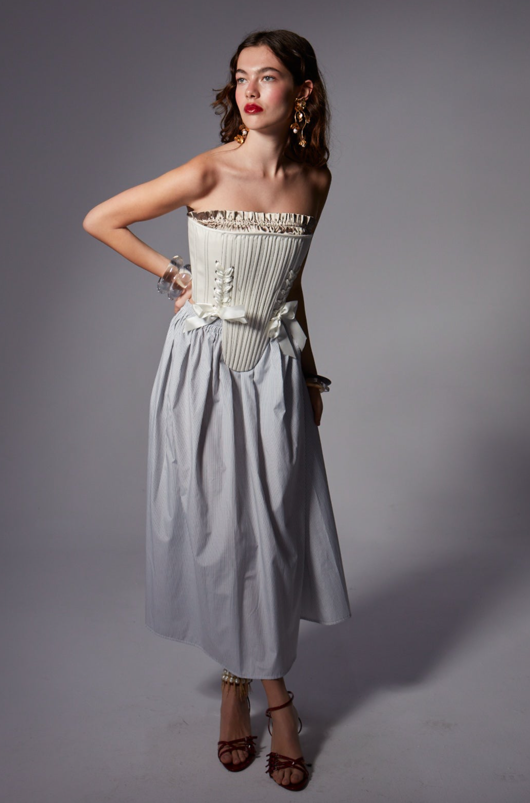 Amelia Striped Skirt