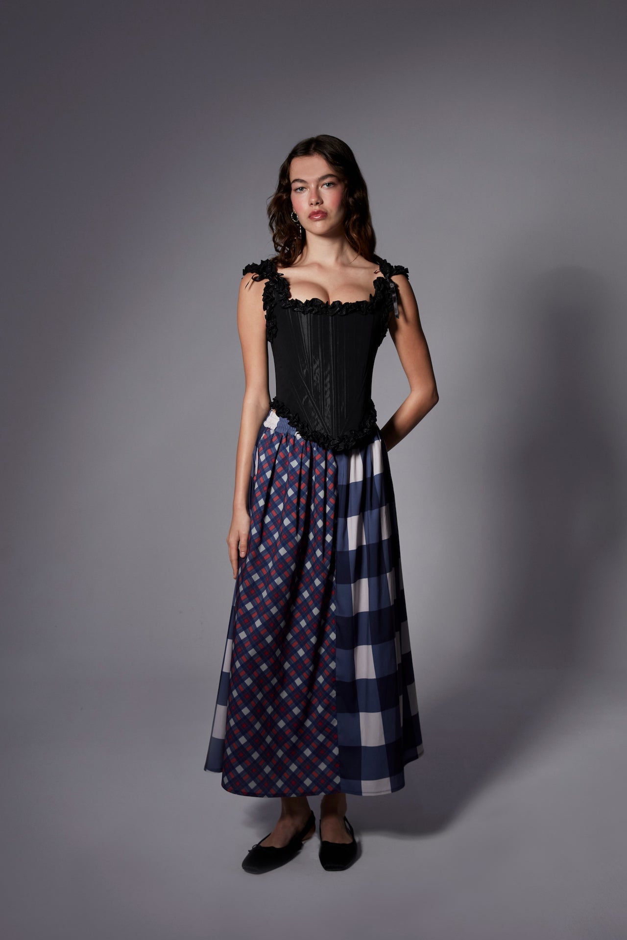 Amelia Checkered Skirt
