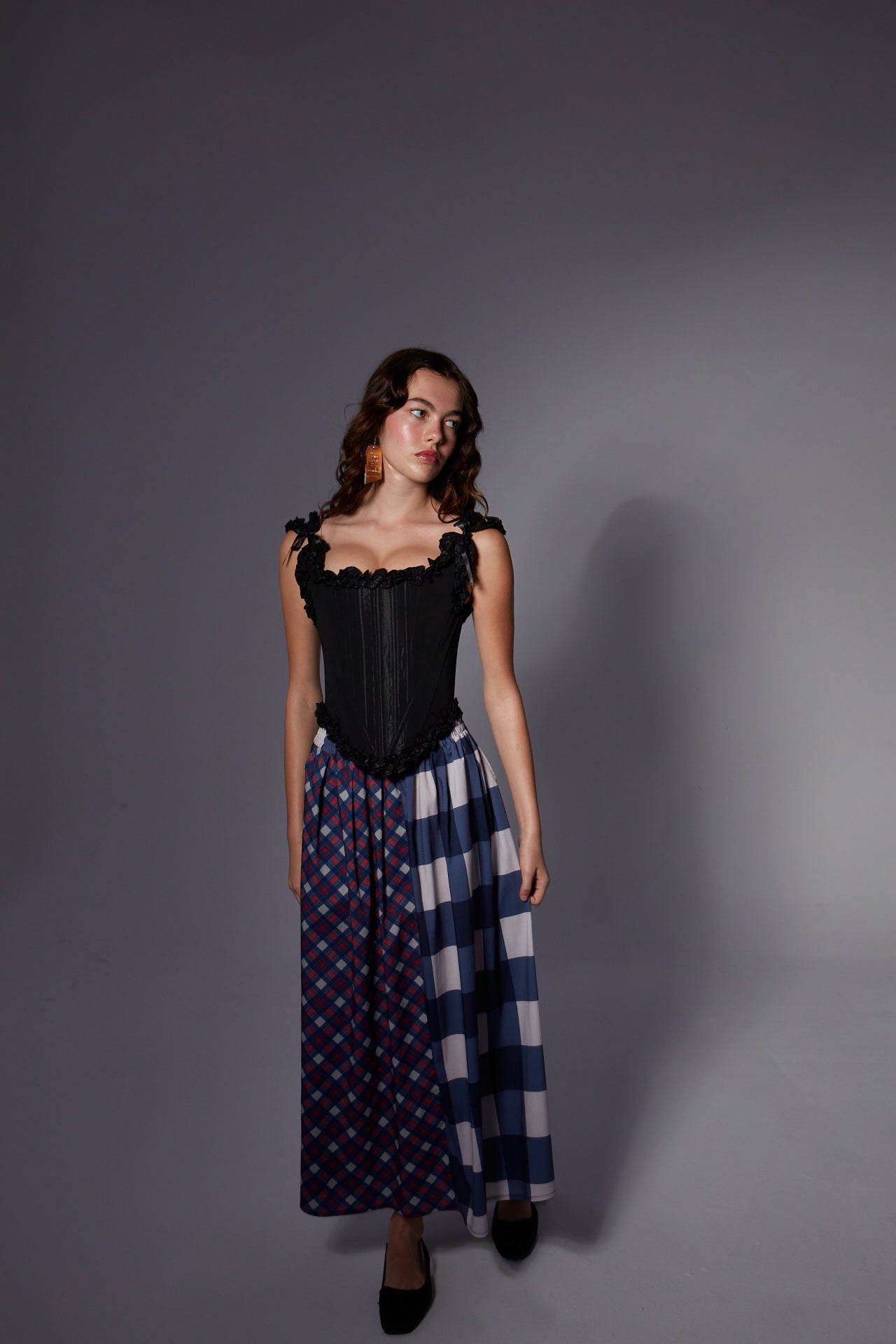 Amelia Checkered Skirt