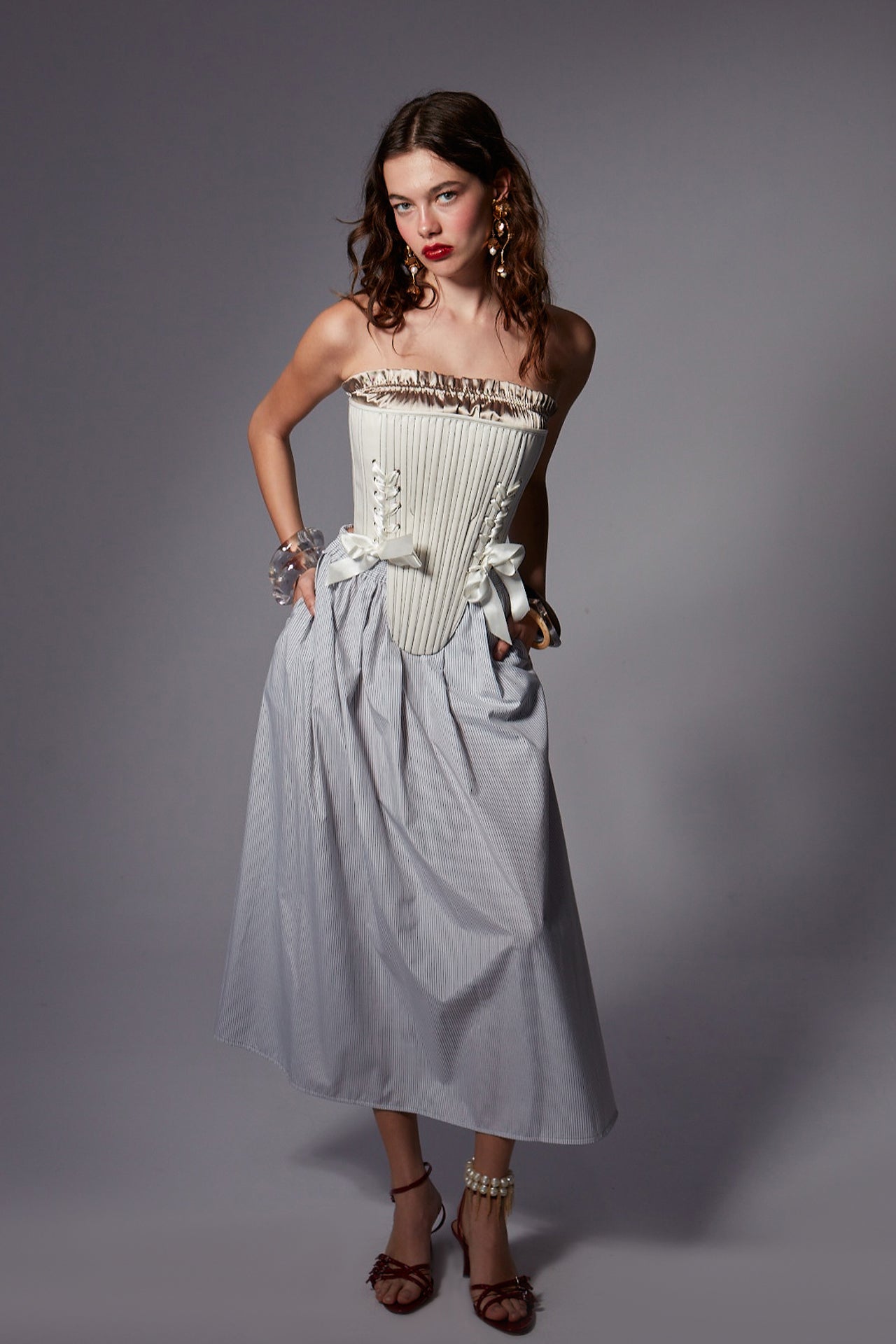 Amelia Striped Skirt