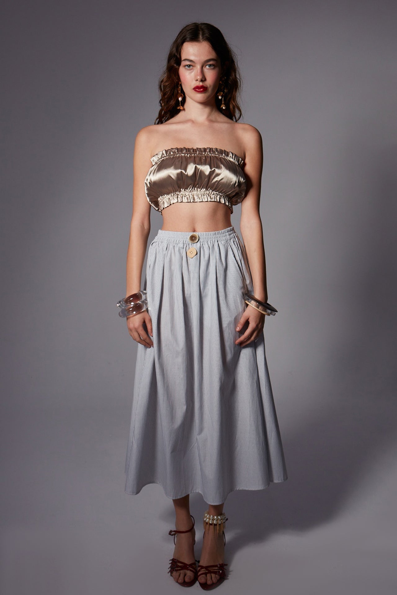 Amelia Striped Skirt