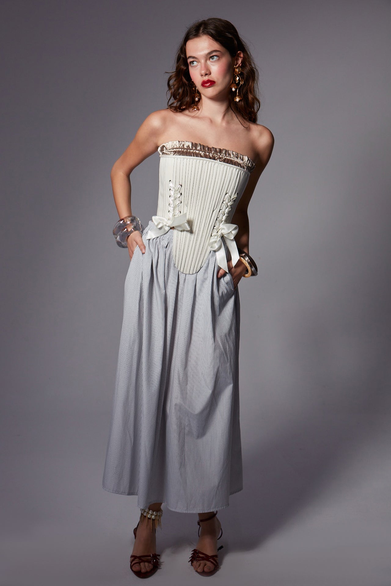 Amelia Striped Skirt