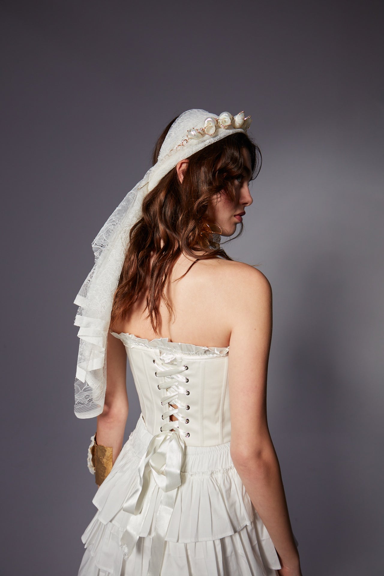 Gloria Ecru Corset Set