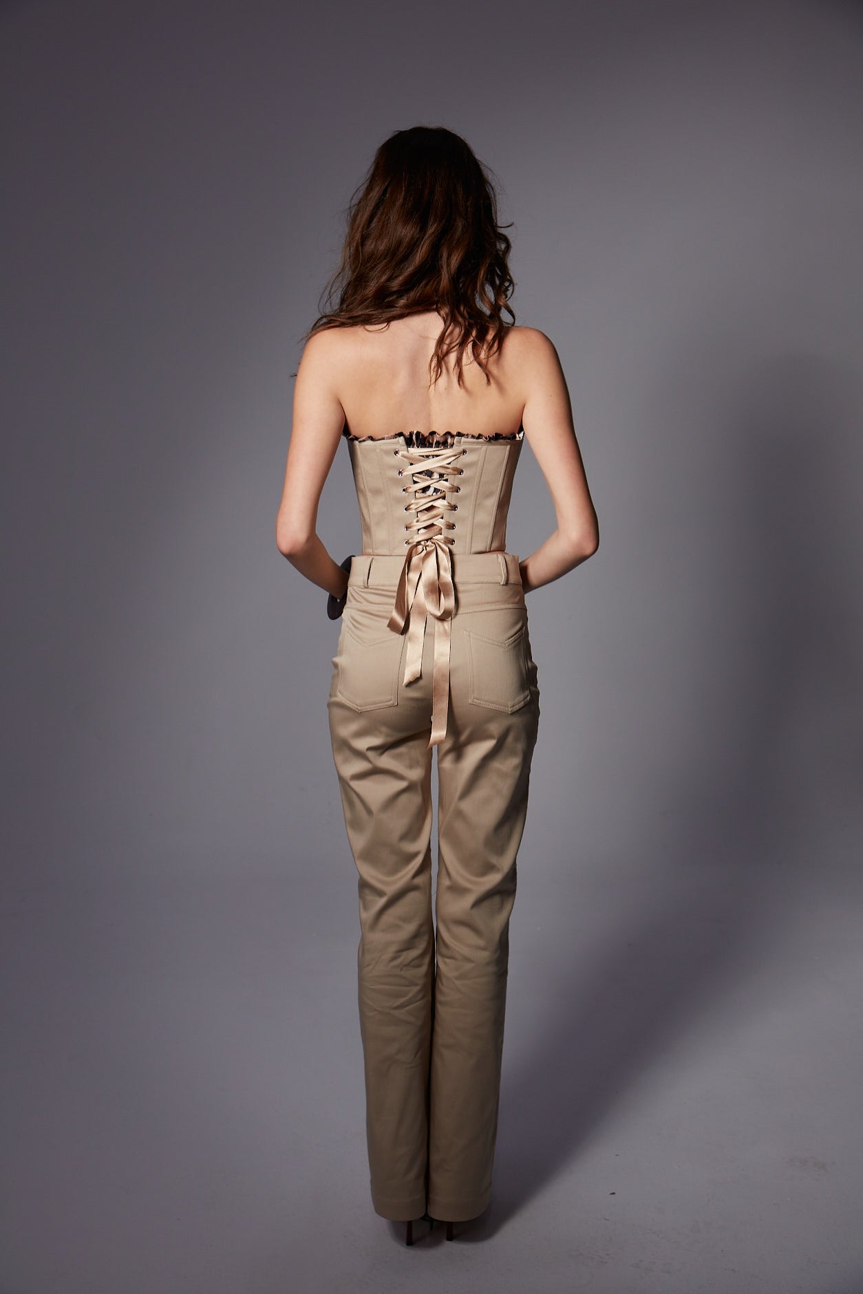 Marie in Leopard Corset Set