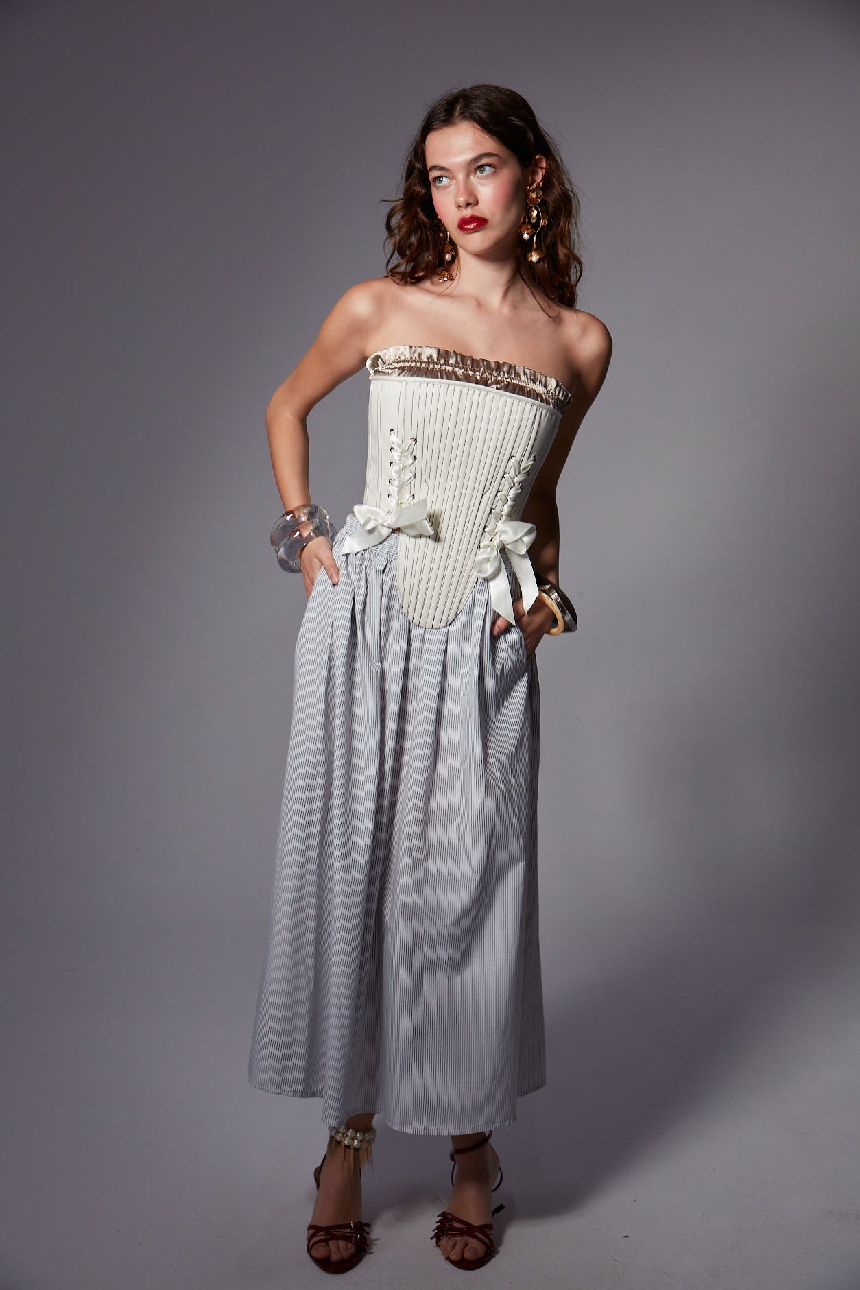 Marie Corset/Mink Crop Set