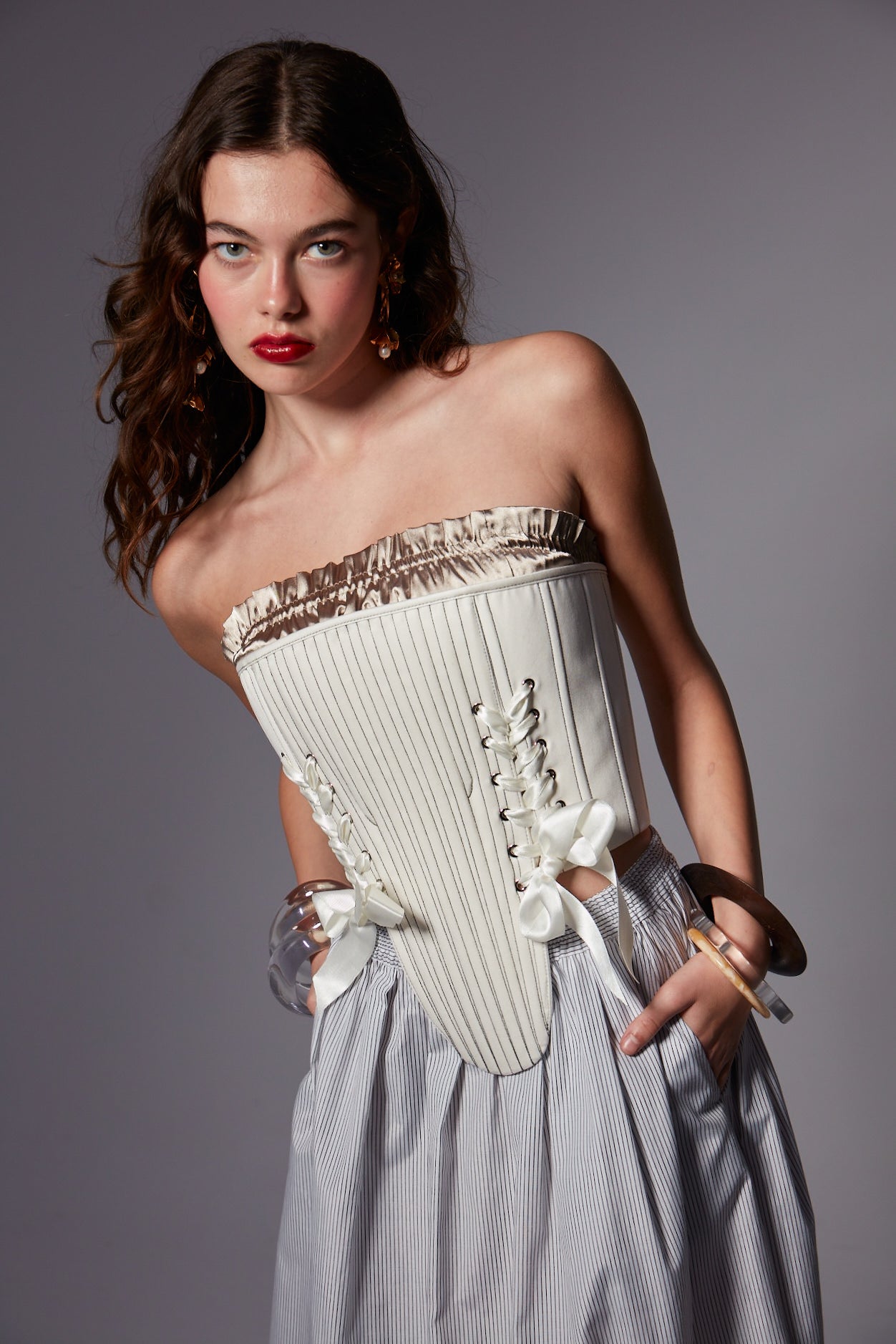 Marie Corset/Mink Crop Set