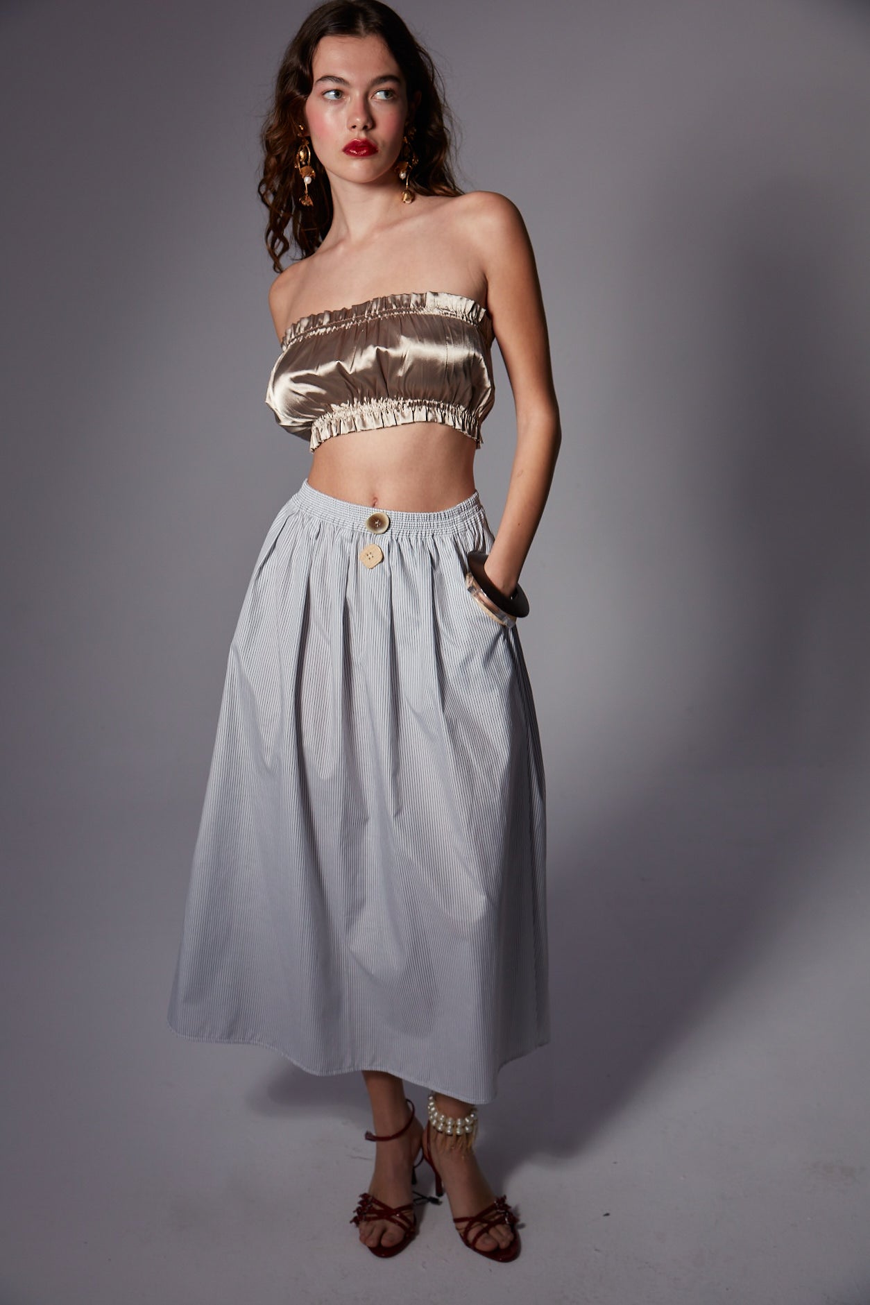 Amelia Striped Skirt