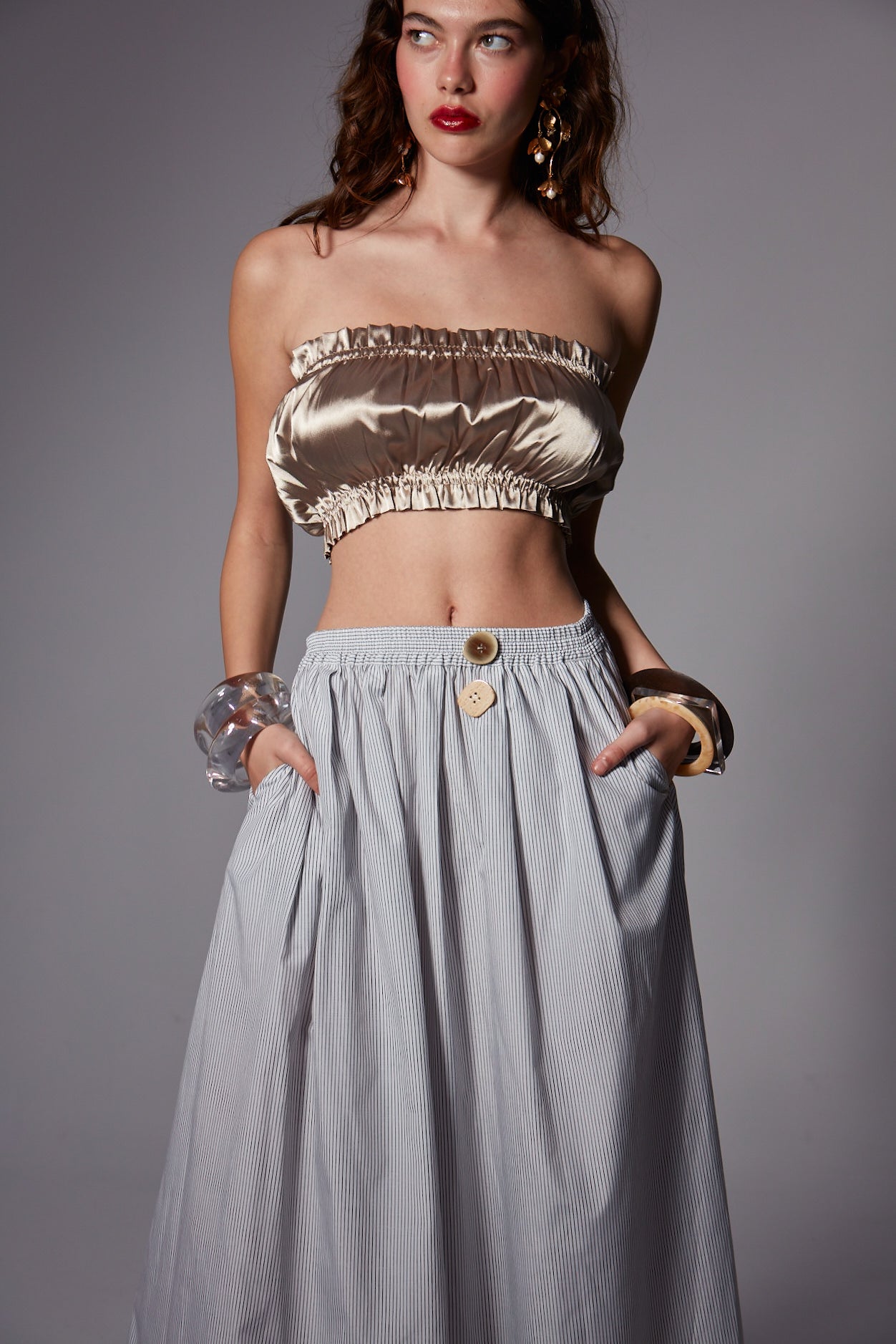 Marie Corset/Mink Crop Set