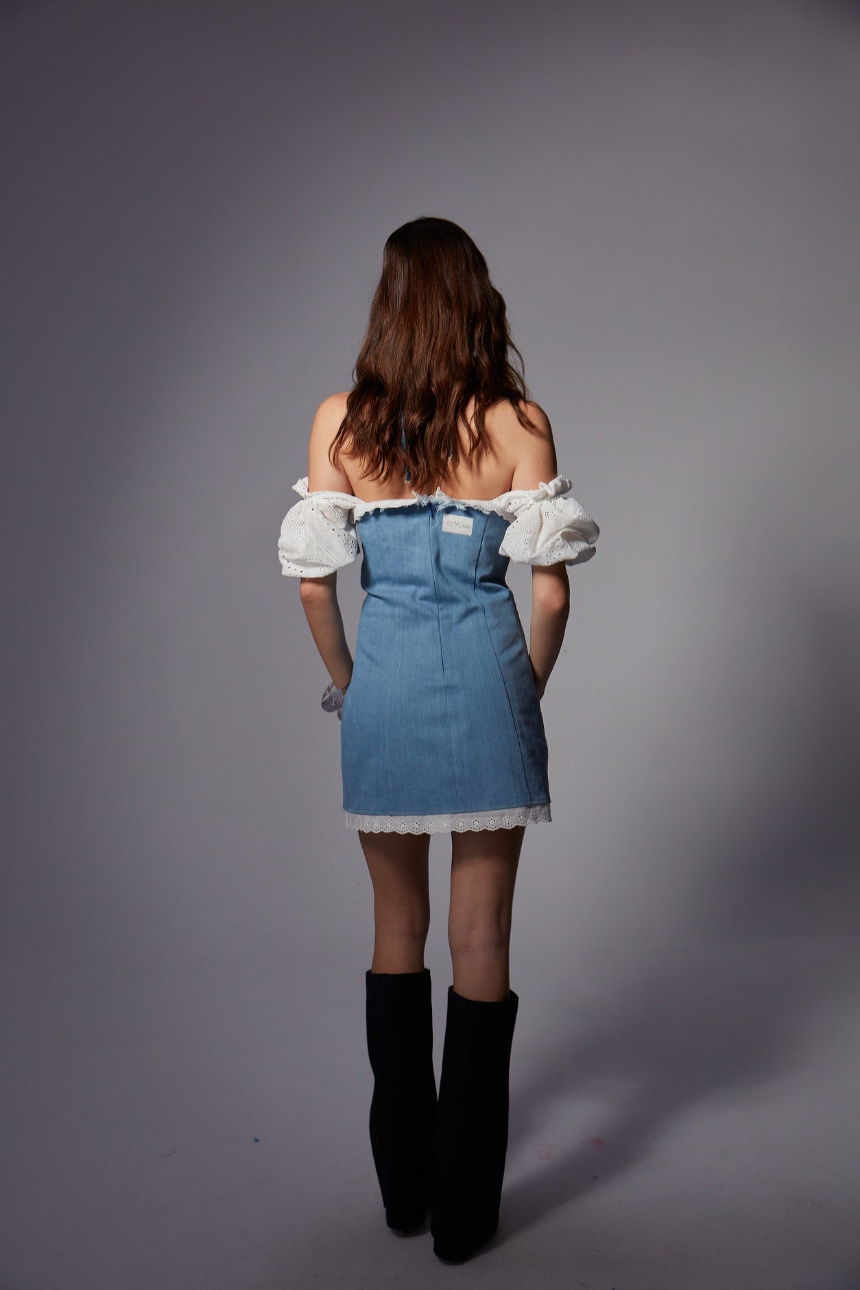 Peony Denim Dress