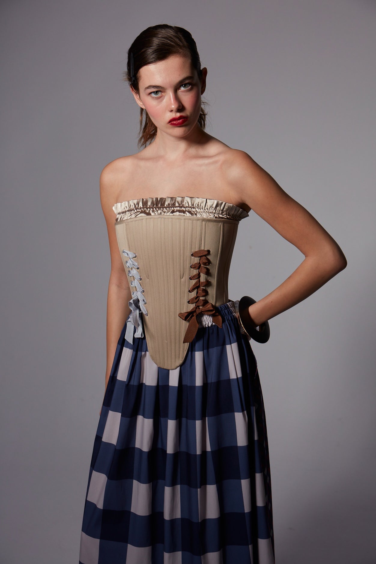 Marie Beige Corset Set